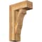 Ekena Millwork Balboa Block Rough Sawn Bracket w/ Offset Brace, Western Red Cedar, 8"W x 20"D x 32"H BKT0806X20X32BOA05RWR - alternate 1